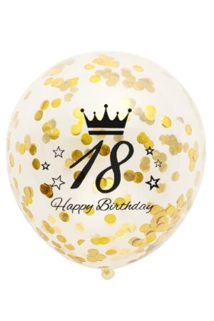 Balony z konfetti-18th birthday