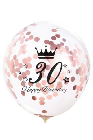Balony z konfetti-30th birthday