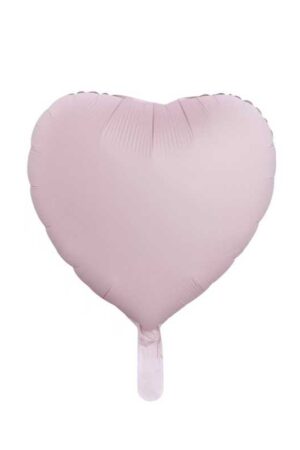 Balon foliowy serce różowe matowe 18cali, 50szt