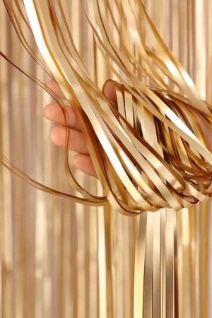 Kurtyna imprezowa złoty szampański matowy 100x200cm