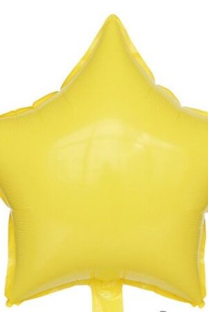 Balon foliowy gwiazda 18 cali Pastelowy Żółty 50szt