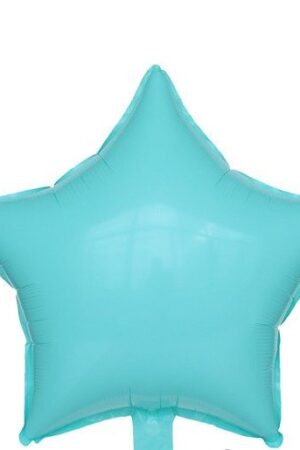 Balon foliowy gwiazda 18 cali Pastelowy Niebieski Morski 50szt