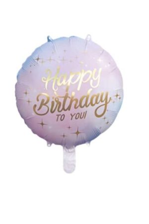 Balon foliowy Happy Birthday 50szt 18cali,45cm