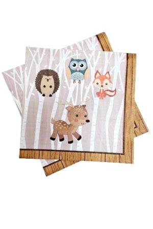 Serwetki Woodland Zwierzątka Leśne 20szt