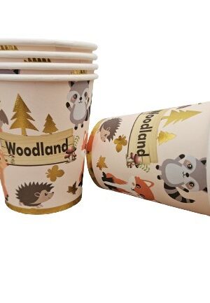 Kubeczki papierowe Zwierzątka Woodland 6szt