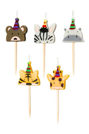 Świeczka Zwierzatka zoo 5szt