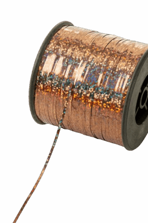Wstążka rose gold holograficzna 90m
