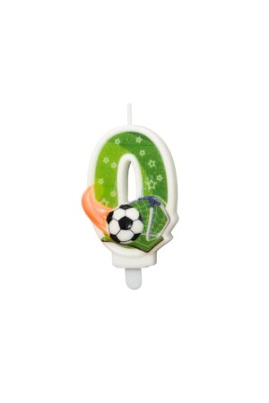 Świeczka piłka nożna cyfra 0