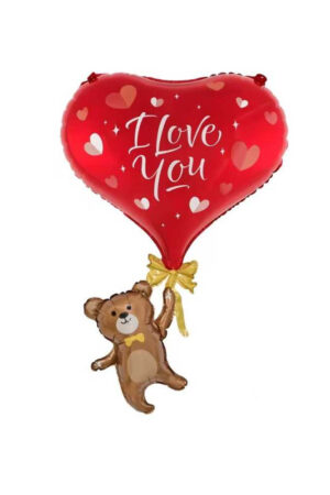 Balon foliowy Miś Walentynki 53x84cm