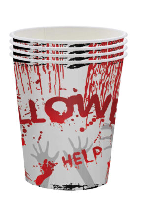 Kubeczki papierowe Halloween 6szt