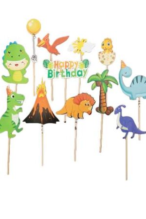 Topper na ciasto, tort babeczki pikery zwierzątka 12szt,