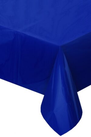 Obrus foliowy metaliczny granatowy 137x274 cm