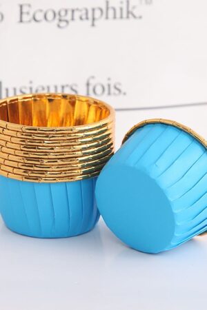 Foremki do babeczek 50szt niebieski