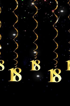 Świderek girlanda  18 urodziny 80cm, 5szt