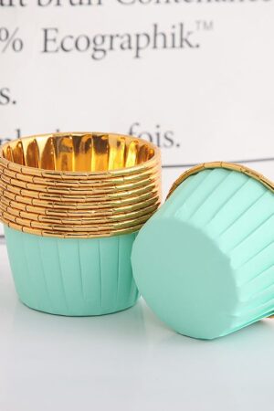 Foremki do babeczek 50szt miętowy