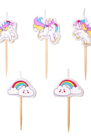 Świeczka Jednorożec 5szt