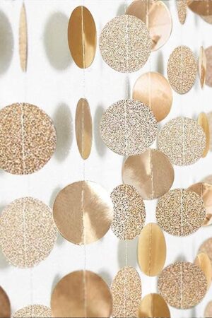 Girlanda Papierowa Dekoracyjna szampański 4m