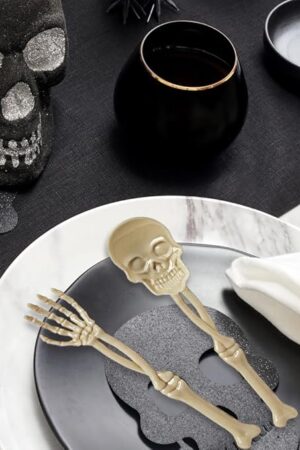 Halloween Sztućce jednorazowe łyżka i widelec ,6szt