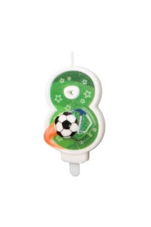 Świeczka piłka nożna cyfra 8
