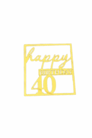 Topper na tort 40 urodziny Happy Birthday