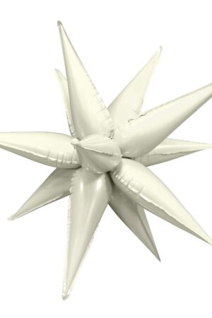 Balon foliowy Gwiazda 3D kremowy 26cali 70cm