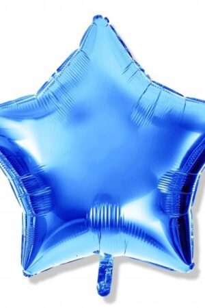 Balon foliowy gwiazda 18 cali 45 cm niebieska