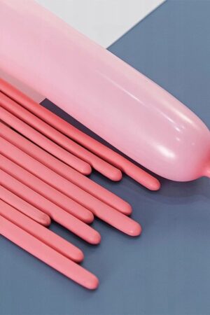 Balon lateksowy modelingowy pastelowy różowy 100szt