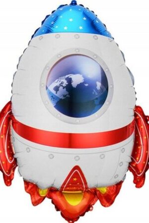 Balon foliowy Rakieta Kosmos 55x67 cm