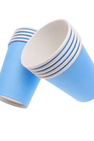 Kubeczki papierowe niebieskie 6szt