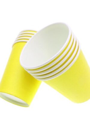 Kubeczki papierowe żółte 6szt