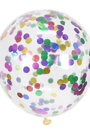 Balony lateksowe 12 cali 100szt z konfetti kolorowym
