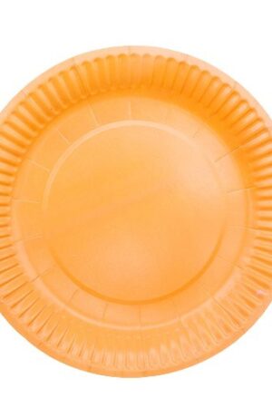 Talerzyki papierowe pomarańczowe 7cali 6szt