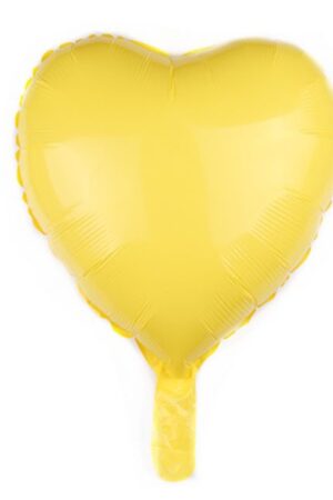 Balon foliowy serce 18 cali 45 cm pastelowy żółty 50szt