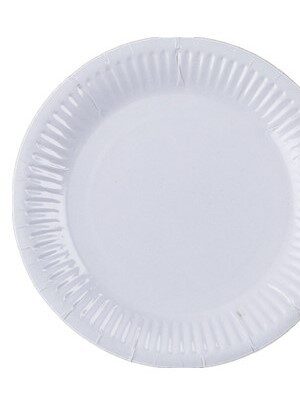 Talerzyki papierowe białe 7cali 6szt