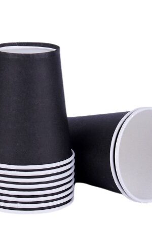 Kubeczki papierowe czarne 6szt