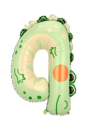 Balon foliowy cyfra 4 zwierzątka 40cali