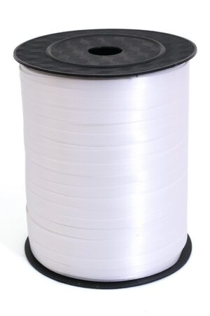 Wstążka plastikowa biała matowa 225m