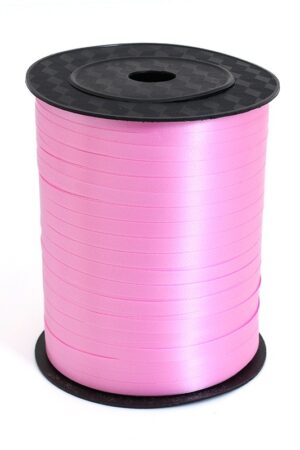 Wstążka plastikowa różowa matowa 225m