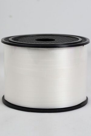 Wstążka  biała matowa 90m