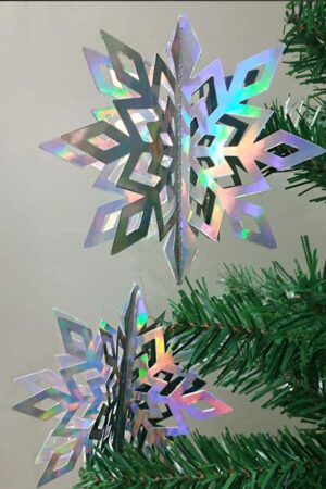 Śniezynka Girlanda Papierowa Dekoracyjna 6szt