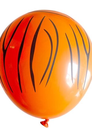 Balon lateksowy z nadrukiem tygrys 12cali, 100szt Animal Print