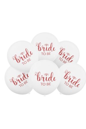 Balon lateksowy 6szt Bride To Be 12cali