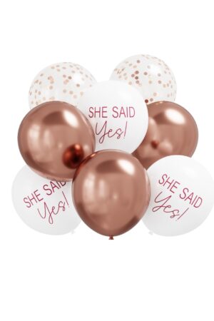 Balon lateksowy 8szt She said Yes 12cali