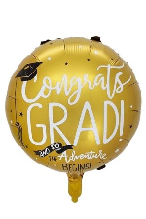 Balon foliowy okrągły 18cali 45 cm, Gratulacje Congrats