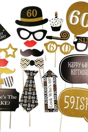 Rekwizyty do zdjęć , fotobudki 60 urodziny