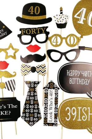 Rekwizyty do zdjęć , fotobudki 40 urodziny