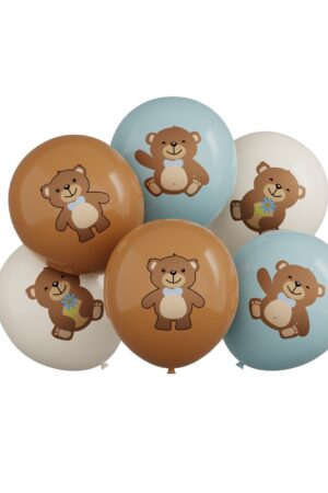 Balon lateksowy Miś, 12 cali 6szt Misie