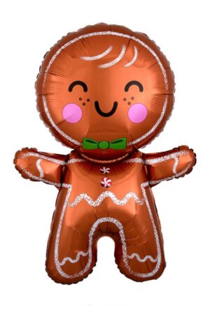 Balon foliowy Piernikowy Ludzik 50x71cm Boże Narodzenie