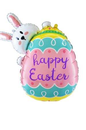 Balon foliowy Happy Easter Króliczek 72x81cm