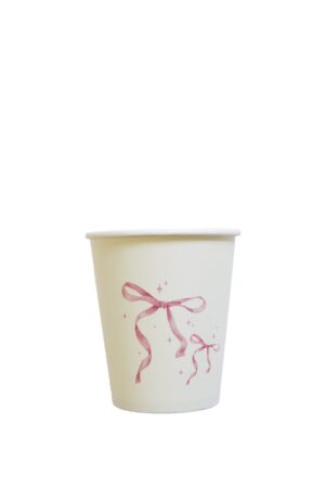 Kubeczki papierowe Kokardki 6szt